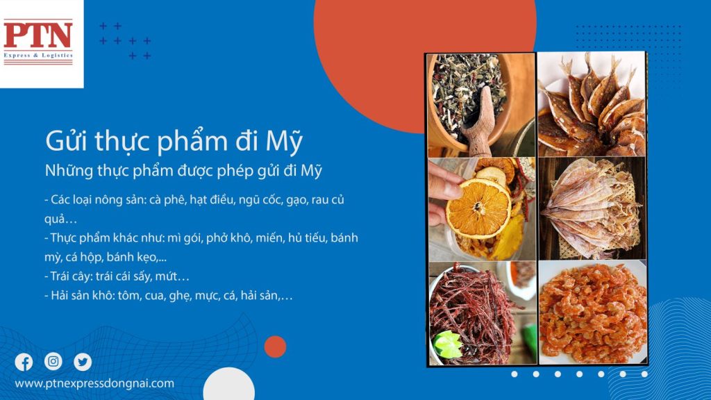 Gửi thực phẩm đi Mỹ